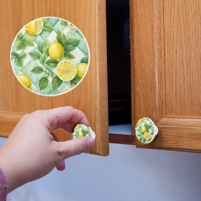 Bouton De Porte En Céramique Citrons (Créateur téléchargé)