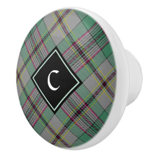 Bouton De Porte En Céramique Clan Craig Tartan Ceramic Knob