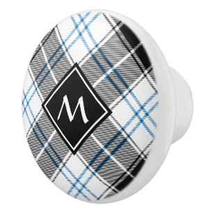 Bouton De Porte En Céramique Clan Forbes robe Tartan