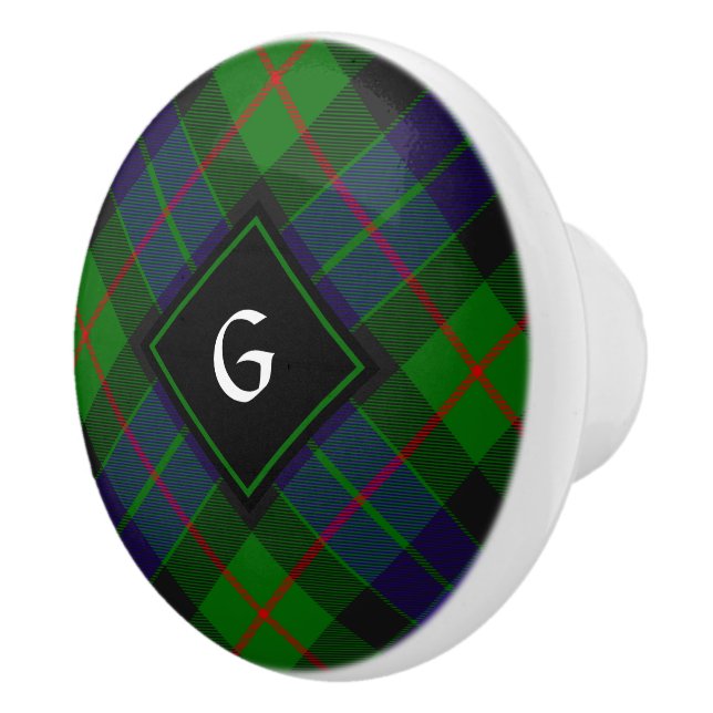 Bouton De Porte En Céramique Clan Gunn Tartan Ceramic Knob (Droite)