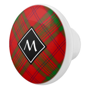 Bouton De Porte En Céramique Clan MacAlister de Glenbarr Tartan