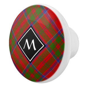 Bouton De Porte En Céramique Clan MacDonald de Keppoch Tartan Ceramic Knob