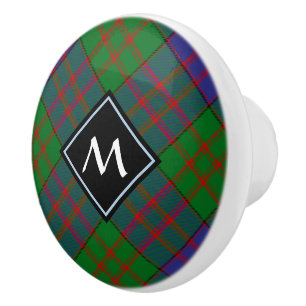 Bouton De Porte En Céramique Clan MacDonald Tartan Ceramic Knob