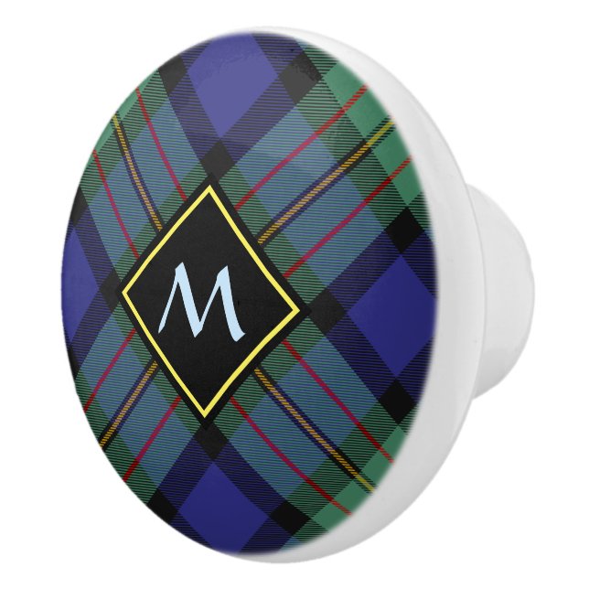 Bouton De Porte En Céramique Clan MacLaren Tartan Ceramic Knob (Droite)