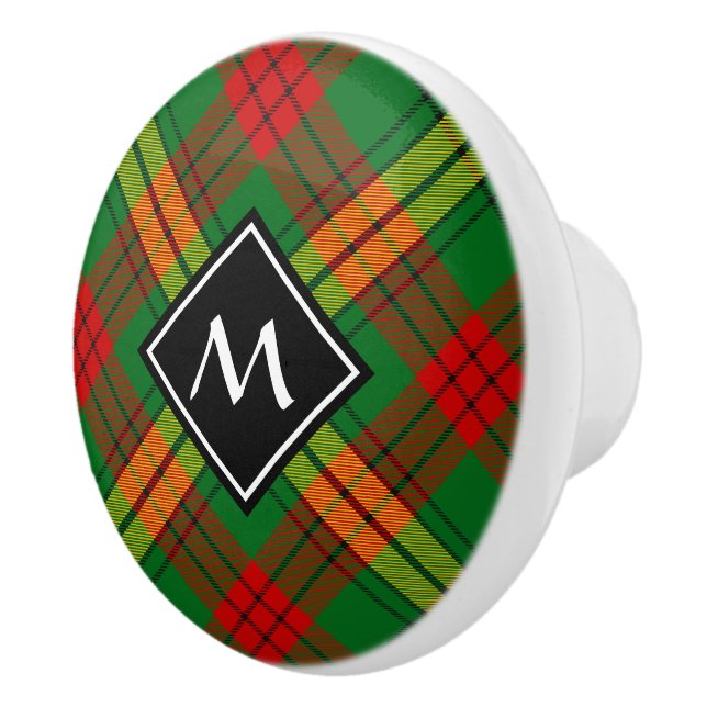Bouton De Porte En Céramique Clan MacMillan Tartan (Droite)