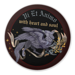 Bouton De Porte En Céramique Classic Griffin Argent