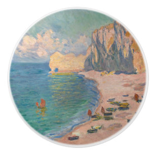 Bouton De Porte En Céramique Claude Monet - Etretat : Plage et Falaise d'Amont