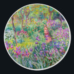 Bouton De Porte En Céramique Claude Monet - Le jardin d'Iris à Giverny<br><div class="desc">Jardin d'Iris à Giverny / Jardin d'Artiste à Giverny - Claude Monet,  1899-1900</div>