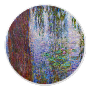 Bouton De Porte En Céramique Claude Monet - Lys d'eau
