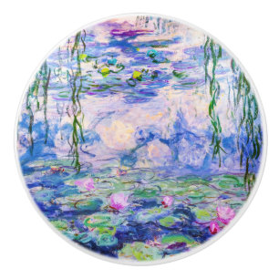 Bouton De Porte En Céramique Claude Monet - Nymphéas / Water Lilies 1919