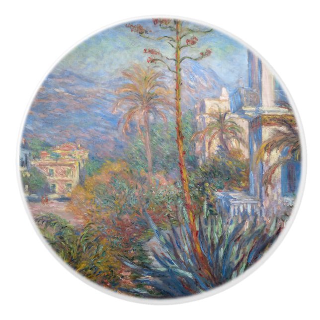 Bouton De Porte En Céramique Claude Monet - Villas à Bordighera (Devant)