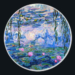 Bouton De Porte En Céramique Claude Monet - Water Lilies, 1919,<br><div class="desc">Claude Monet célèbre peinture,  Water Lilies,  1919</div>