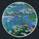 Bouton De Porte En Céramique Claude Monet Water Lilies Art<br><div class="desc">Water Lilies est une belle peinture à fleurs de style impressionniste réalisée par Claude Monet,  artiste impressionniste français,  en 1916,  montrant l'une de ses centaines de peintures de nénuphars de sa maison à Giverny,  France</div>