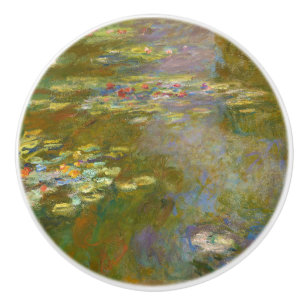 Bouton De Porte En Céramique Claude Monet - Water Lily Pond 1917