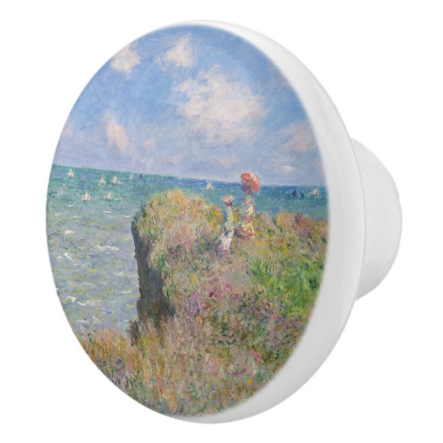 Bouton De Porte En Céramique Cliff Walk à Pourville par Claude Monet (Droite)