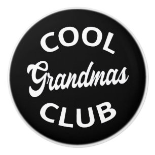 Bouton De Porte En Céramique Club des grands-mères cool I