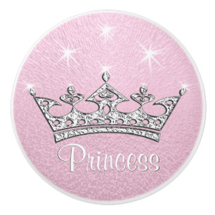Bouton De Porte En Céramique Coblès rose sur mesure Princess pour meubles, arm