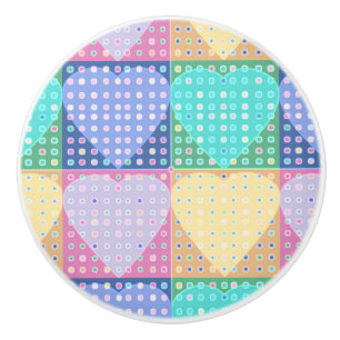 Bouton De Porte En Céramique Coeurs de pays blocs de surface composée