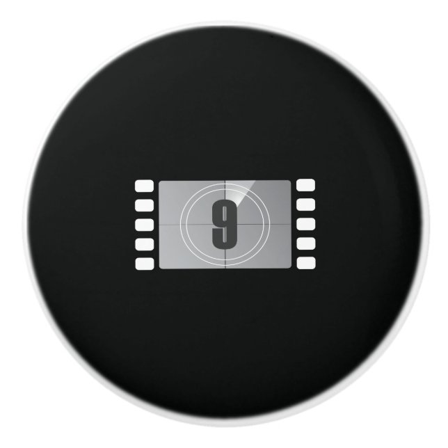 Bouton De Porte En Céramique Compte à rebours 9 Ceramic Knob (Devant)