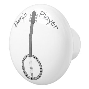 Bouton De Porte En Céramique Conception de banjo personnalisée