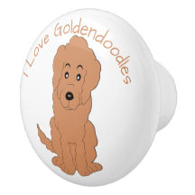Conception de chien Goldendoodle rouge