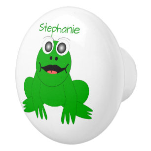 Bouton De Porte En Céramique Conception de grenouille personnalisée