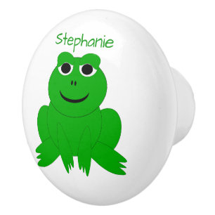 Bouton De Porte En Céramique Conception de grenouille personnalisée