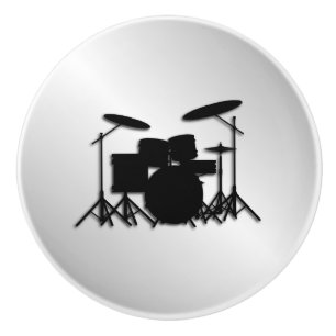 Bouton De Porte En Céramique Conception de la musique Drum Set