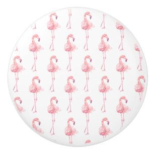 Bouton De Porte En Céramique Conception de la série de Flamants roses d'appel d
