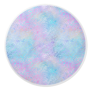 Bouton De Porte En Céramique Conception de la série Leopard Iridescente 9