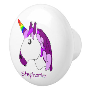 Bouton De Porte En Céramique Conception de licorne personnalisée