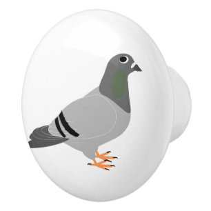 Bouton De Porte En Céramique Conception de pigeon