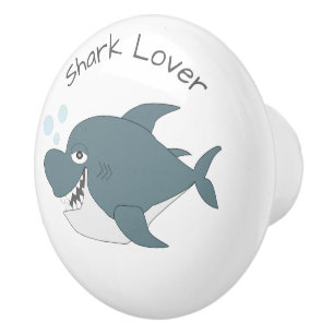 Bouton De Porte En Céramique Conception de requin personnalisée