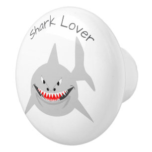 Bouton De Porte En Céramique Conception de requin personnalisée