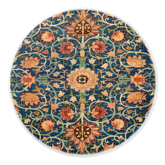 Bouton De Porte En Céramique Conception de tapis persan (Devant)