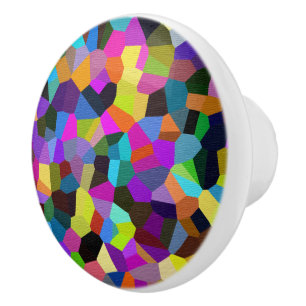 Bouton De Porte En Céramique Confetti dans les tons bijoux