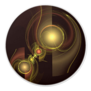 Bouton De Porte En Céramique Connexion intime Art Abstrait