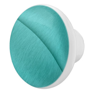 Bouton De Porte En Céramique Contour turquoise