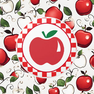 Bouton De Porte En Céramique Contrôle de la pomme du pays mignon