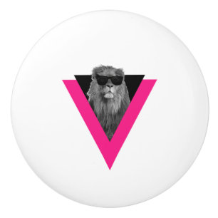 Bouton De Porte En Céramique Cool Lion Ceramic Knob