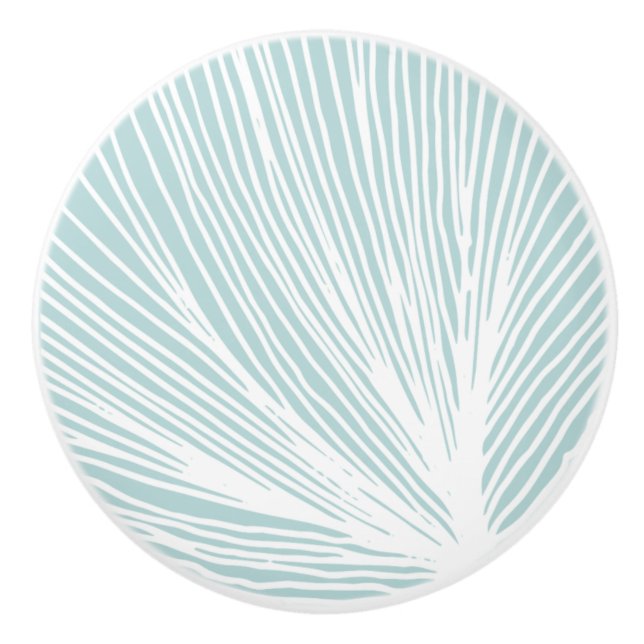 Bouton De Porte En Céramique Coquillage de coquillage Abstrait de la coquille d (Devant)