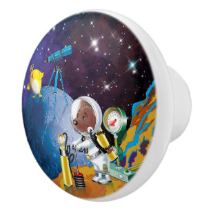 Bouton De Porte En Céramique cosmos