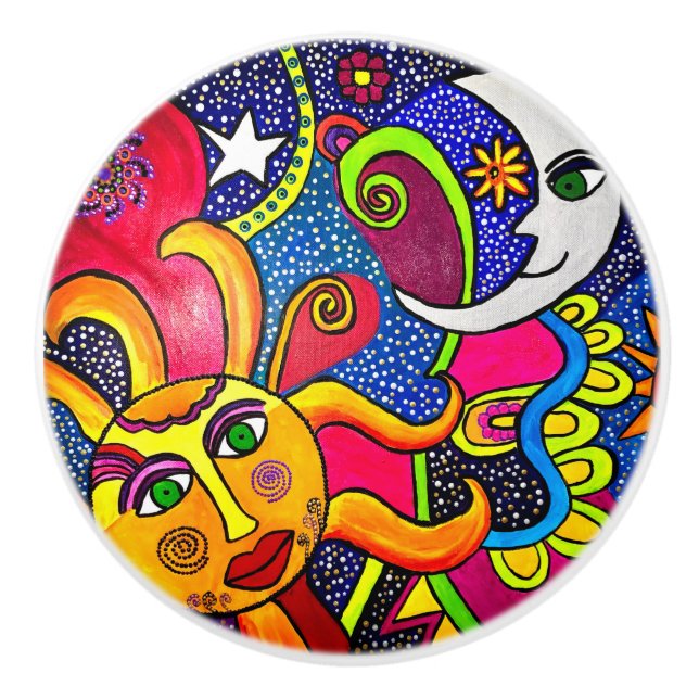Bouton De Porte En Céramique Cosmos Ceramic Knob (Devant)