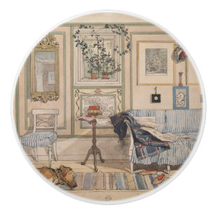 Bouton De Porte En Céramique Cosy Corner (par Carl Larsson)