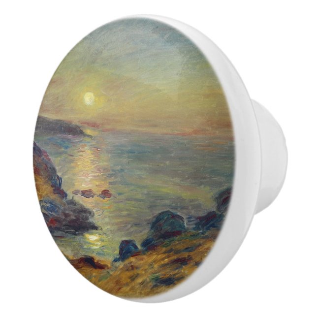 Bouton De Porte En Céramique Coucher de soleil à Douarnenez (Droite)