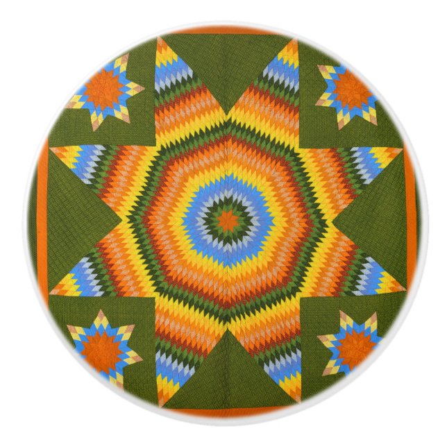 Bouton De Porte En Céramique Couette Lone Star (Devant)