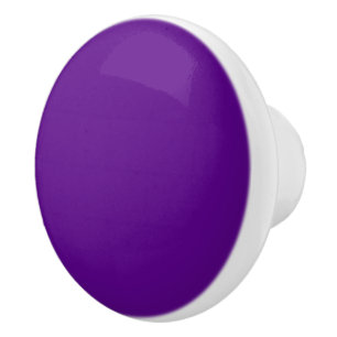 Bouton De Porte En Céramique Couleur d'accentuation violette prête à Customiser