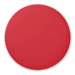 Bouton De Porte En Céramique Couleur de tendance - Vibrant Rouge Ceramic Knob