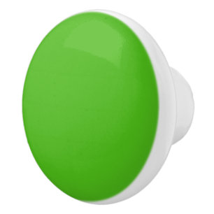 Bouton De Porte En Céramique Couleur solide verte Kelly