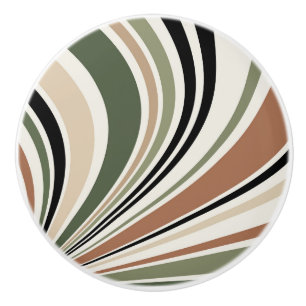 Bouton De Porte En Céramique Couleurs de terre colorées vibes rétro